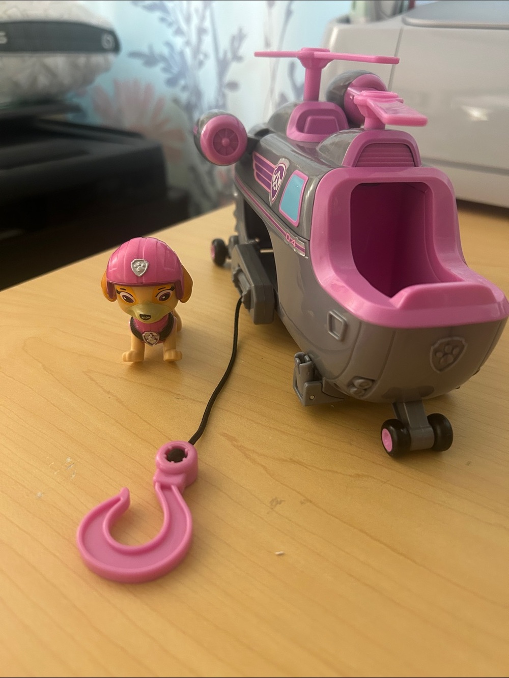 Paw Patrol Skye Gray Rescue Helicopter with Pink Accents
